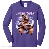 Moo Deng Kids Long Sleeve Shirt thumb 0