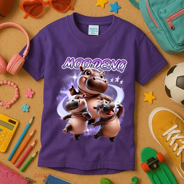 Moo Deng Kids T-Shirt