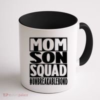 Mothers Day Mom Son Squad Unbreakable Bond Gift Coffee Mug thumb 1