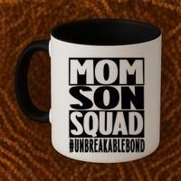 Mothers Day Mom Son Squad Unbreakable Bond Gift Coffee Mug thumb 2