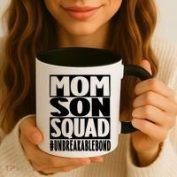 Mothers Day Mom Son Squad Unbreakable Bond Gift Coffee Mug thumb 3