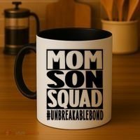 Mothers Day Mom Son Squad Unbreakable Bond Gift Coffee Mug thumb 4
