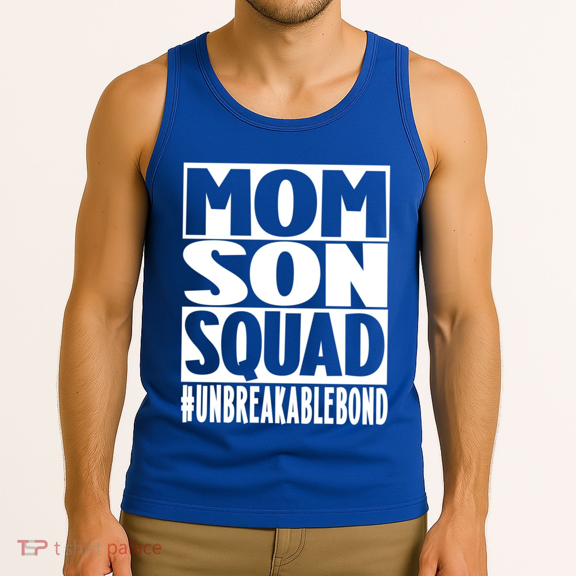 Mothers Day Mom Son Squad Unbreakable Bond Gift Tank Top