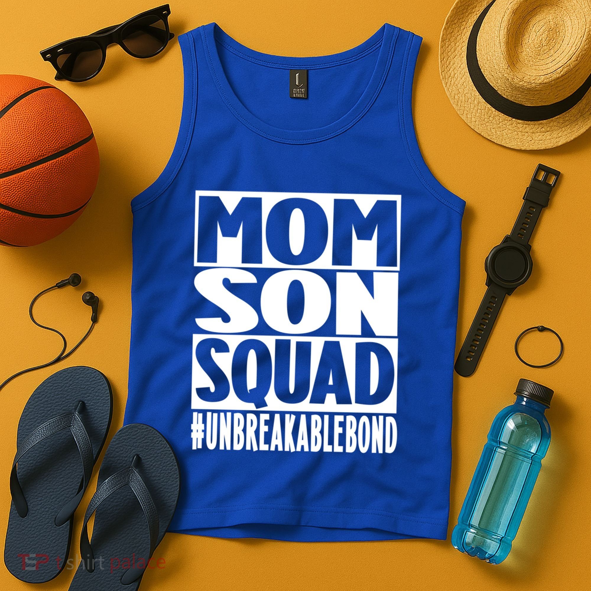 Mothers Day Mom Son Squad Unbreakable Bond Gift Tank Top