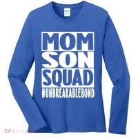 Mothers Day Mom Son Squad Unbreakable Bond Gift Women's Long Sleeve Shirt thumb 0