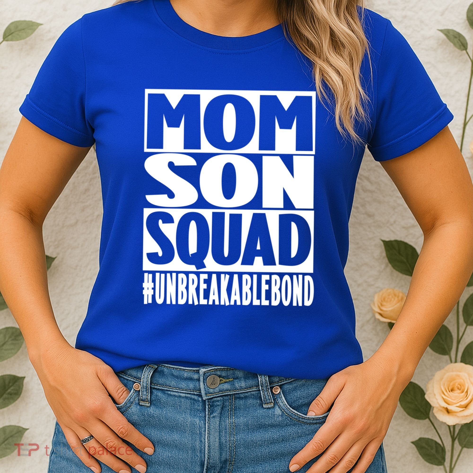 Mothers Day Mom Son Squad Unbreakable Bond Gift Women's T-Shirt