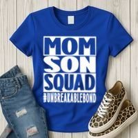 Mothers Day Mom Son Squad Unbreakable Bond Gift Women's T-Shirt thumb 3