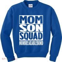 Mothers Day Mom Son Squad Unbreakable Bond Gift Kids Sweatshirt thumb 0