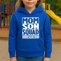 Mothers Day Mom Son Squad Unbreakable Bond Gift Kids Hoodie thumb 3
