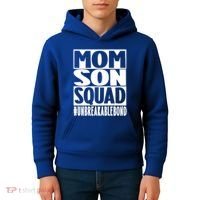 Mothers Day Mom Son Squad Unbreakable Bond Gift Kids Hoodie thumb 4
