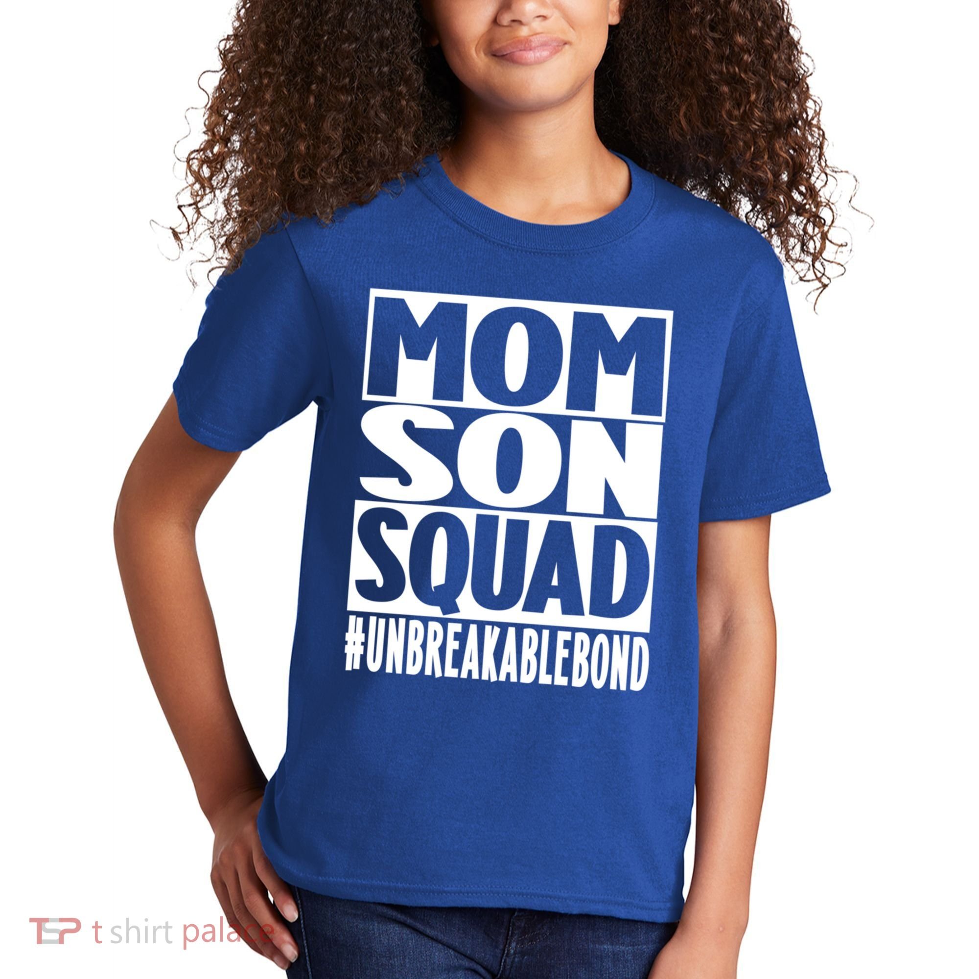 Mothers Day Mom Son Squad Unbreakable Bond Gift Kids T-Shirt