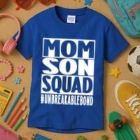 Mothers Day Mom Son Squad Unbreakable Bond Gift Kids T-Shirt thumb 3