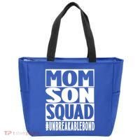 Mothers Day Mom Son Squad Unbreakable Bond Gift Tote Bag thumb 0