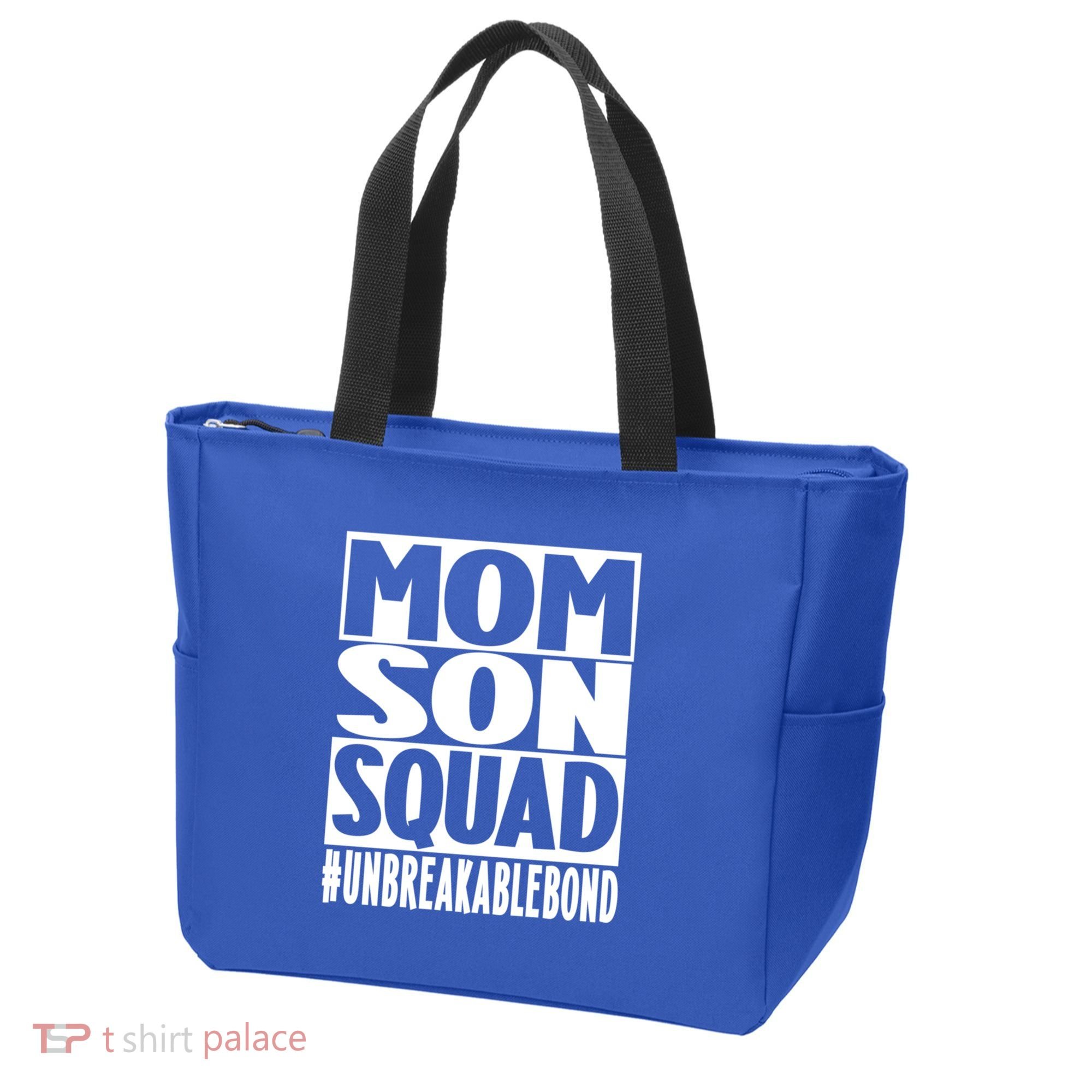 Mothers Day Mom Son Squad Unbreakable Bond Gift Tote Bag