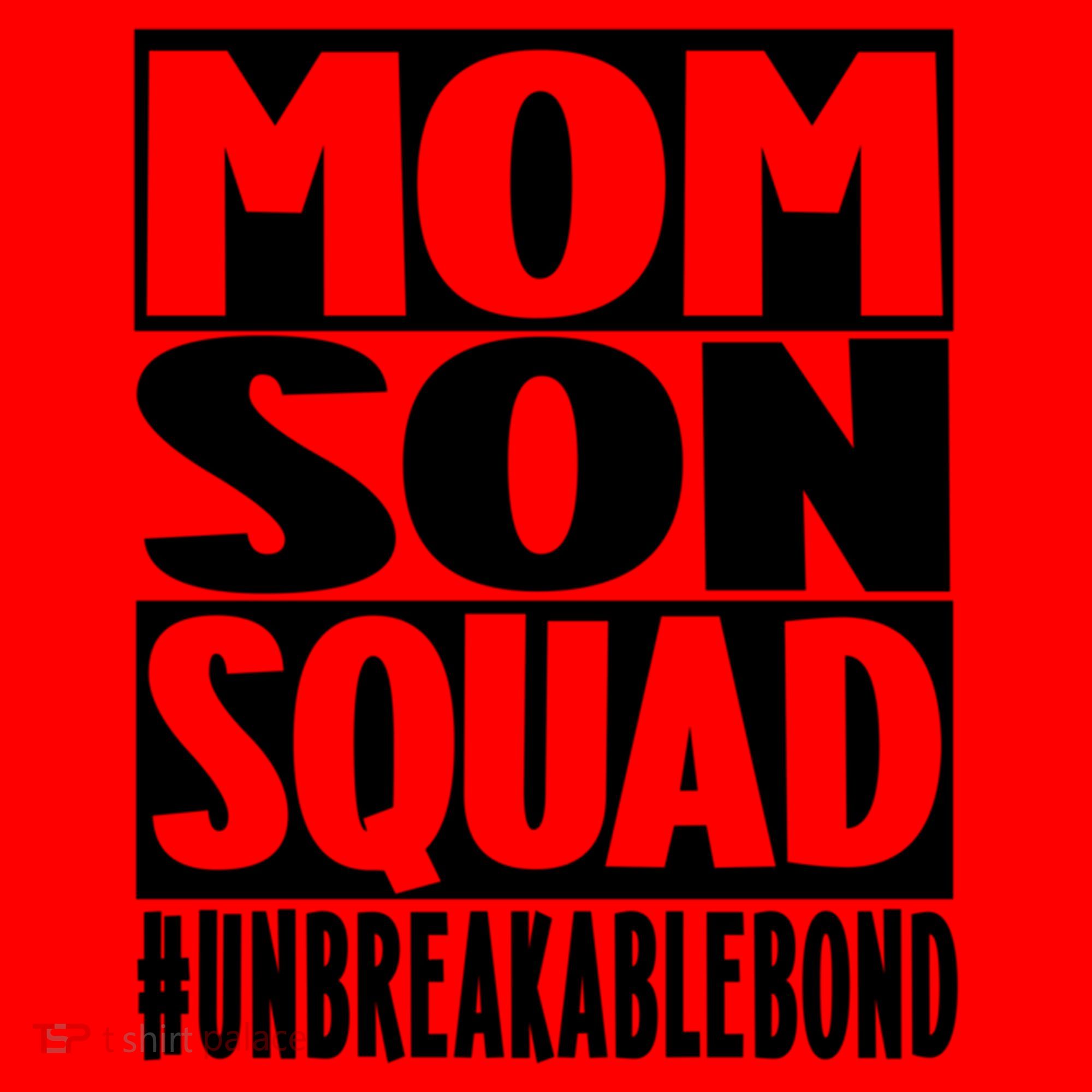 Mothers Day Mom Son Squad Unbreakable Bond Gift Santa Hat