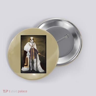 Monarch Dog Button