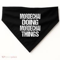 Mordechai Doing Mordechai Things Purim USA-Made Doggie Bandana thumb 0