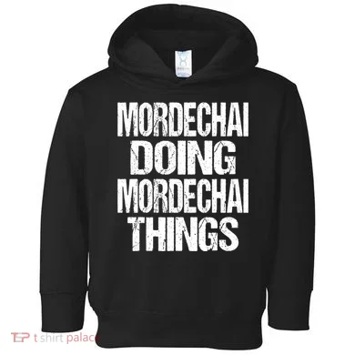 Mordechai Doing Mordechai Things Purim Toddler Hoodie