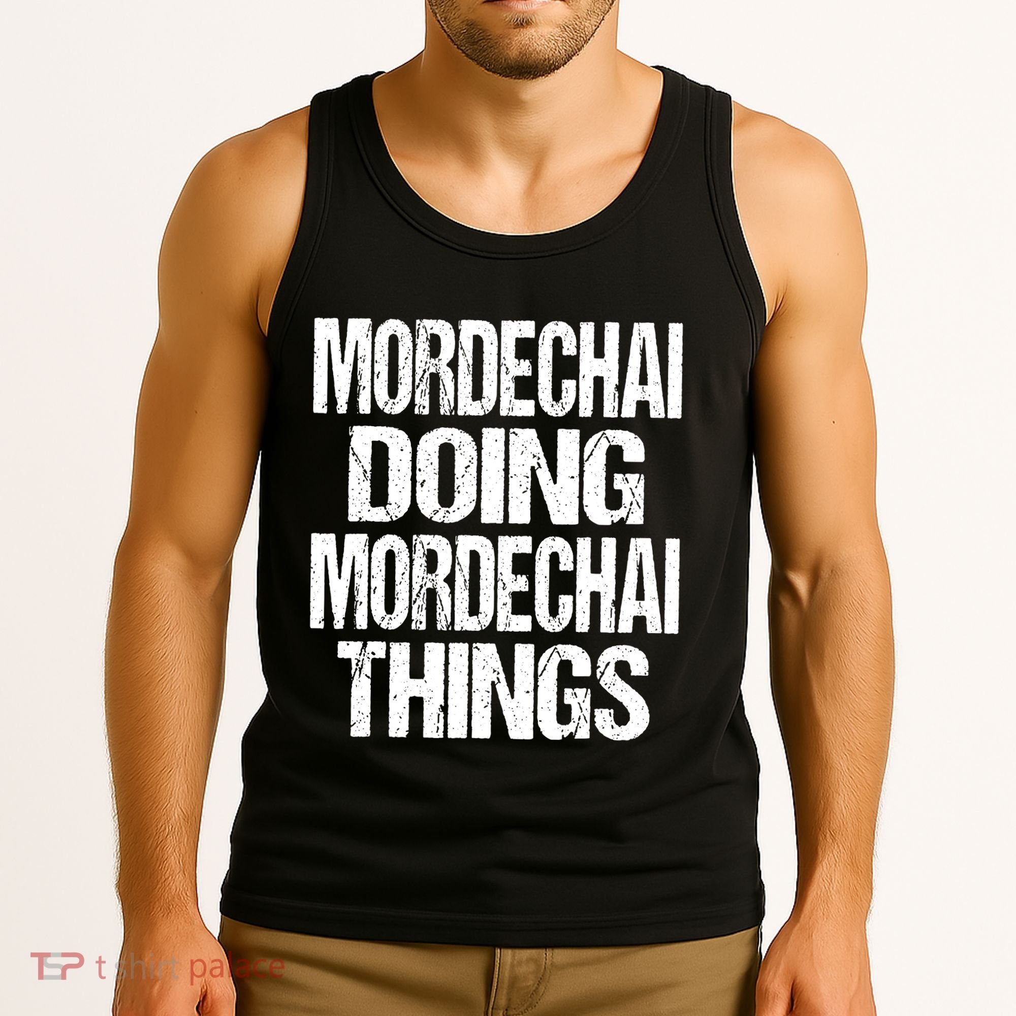 Mordechai Doing Mordechai Things Purim Tank Top
