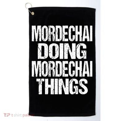 Mordechai Doing Mordechai Things Purim Golf Towel