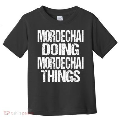 Mordechai Doing Mordechai Things Purim Toddler T-Shirt