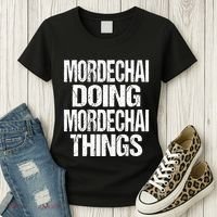 Mordechai Doing Mordechai Things Purim Women's T-Shirt thumb 3