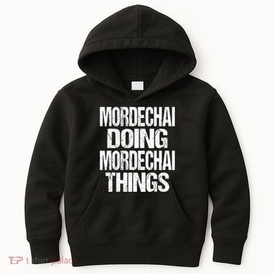 Mordechai Doing Mordechai Things Purim Kids Hoodie