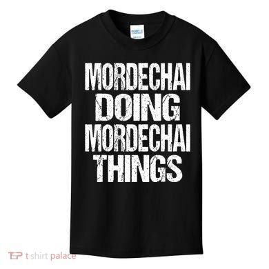 Mordechai Doing Mordechai Things Purim Kids T-Shirt