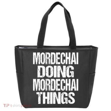 Mordechai Doing Mordechai Things Purim Tote Bag