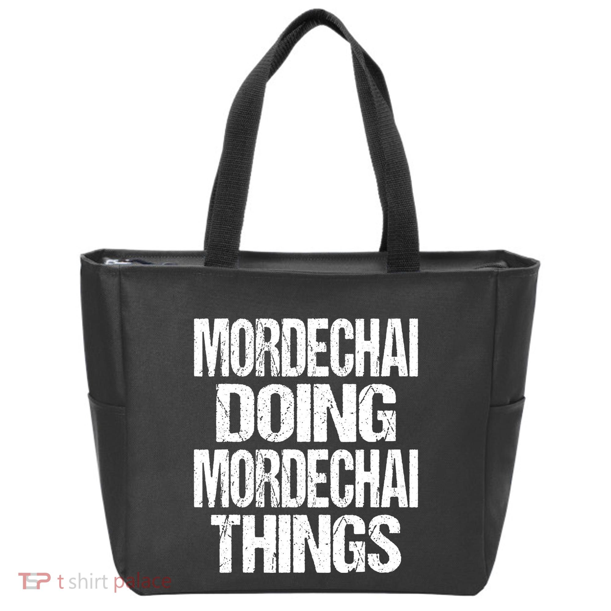 Mordechai Doing Mordechai Things Purim Tote Bag