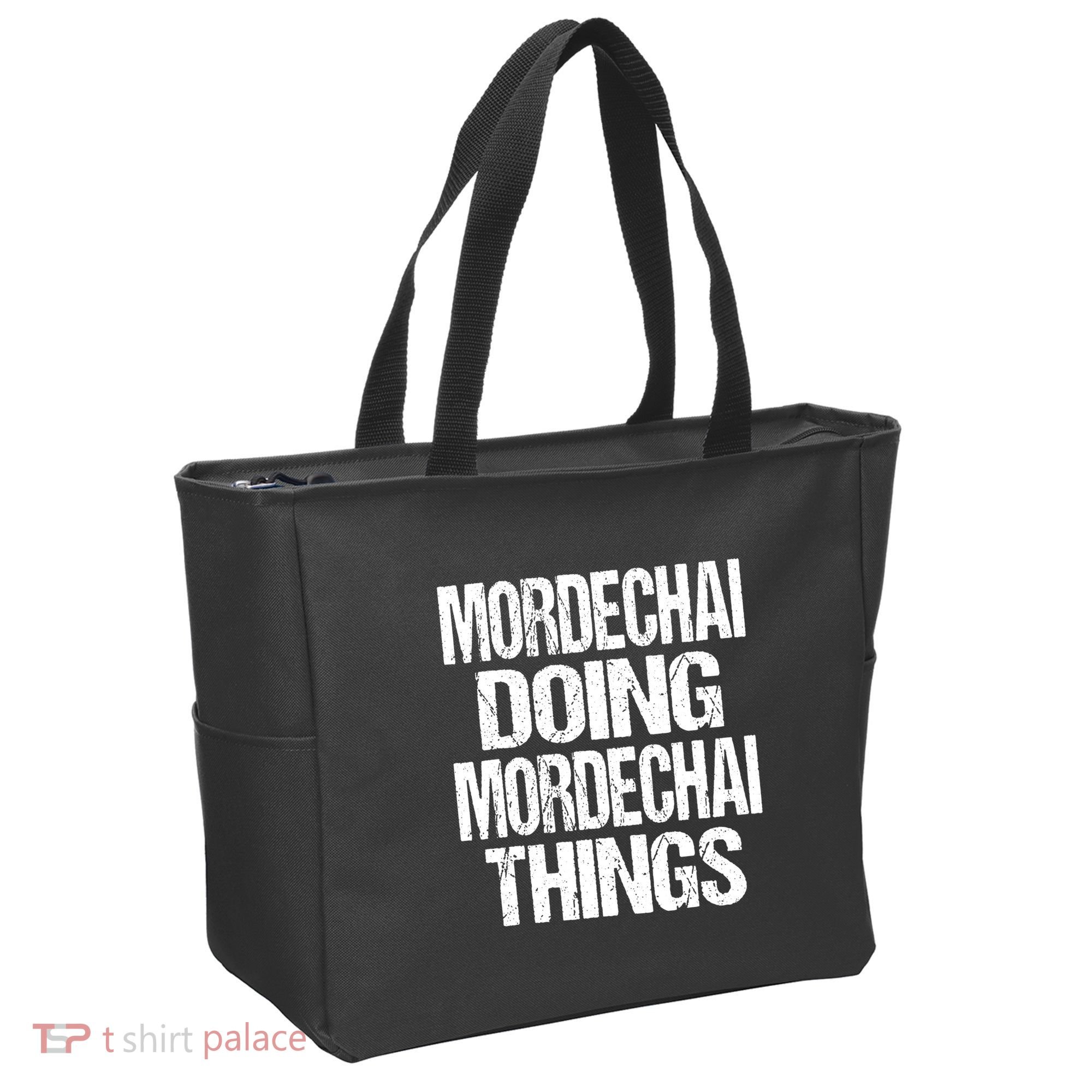Mordechai Doing Mordechai Things Purim Tote Bag