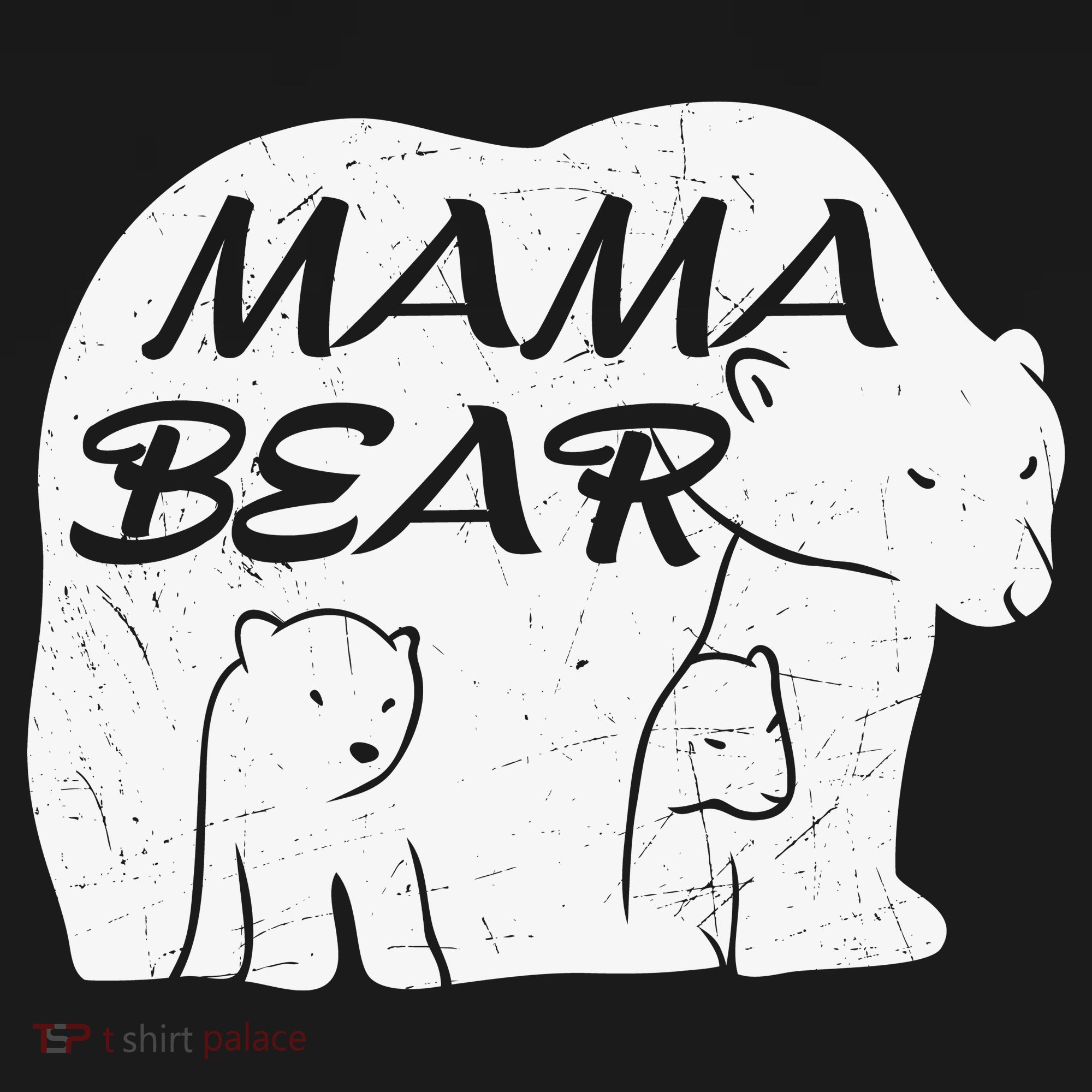 Mother's Day Mama Bear Plus Size Shirts For Mom Son Daughter Family Men Women Women's Hoodie