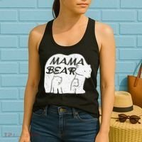 Mother's Day Mama Bear Plus Size Shirts For Mom Son Daughter Family Men Women Women's Tank Top thumb 2
