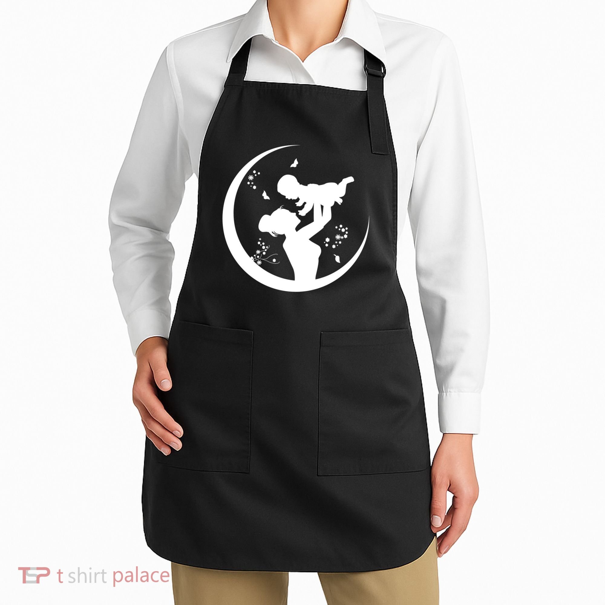 Mother's Day Moon Cute Gift Apron