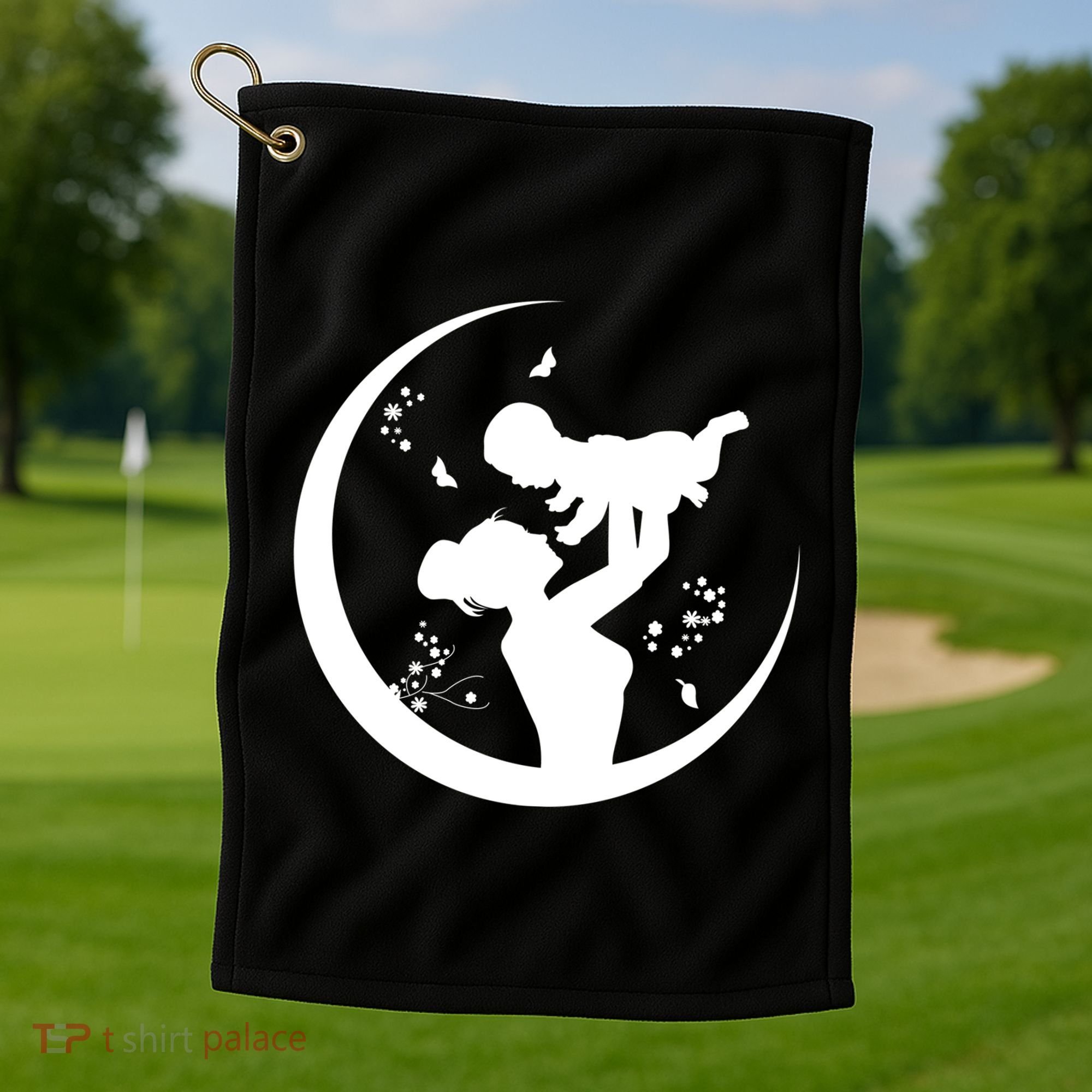 Mother's Day Moon Cute Gift Golf Towel