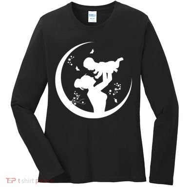 Mother's Day Moon Cute Gift Women's Long Sleeve Shirt