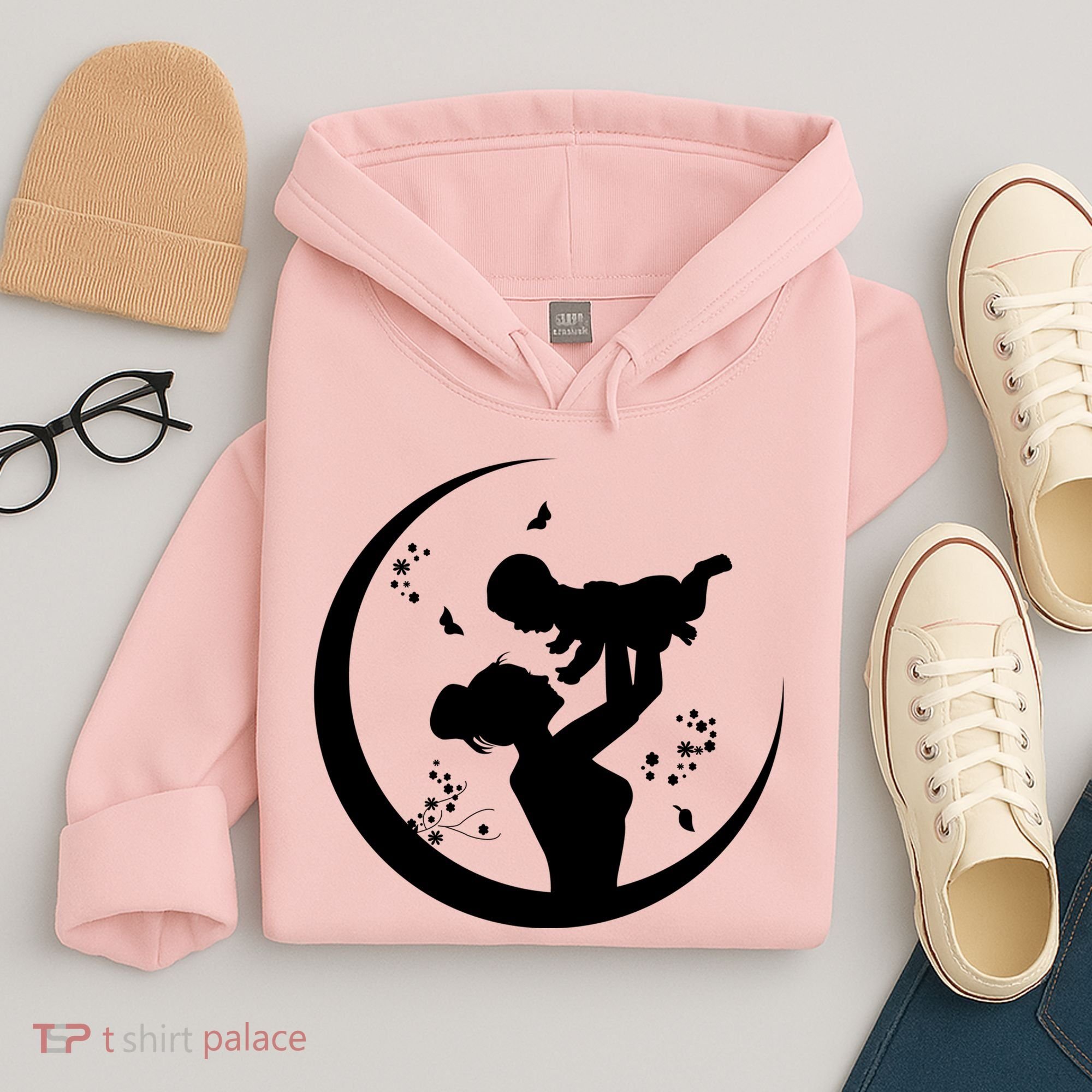 Mother's Day Moon Cute Gift Hoodie