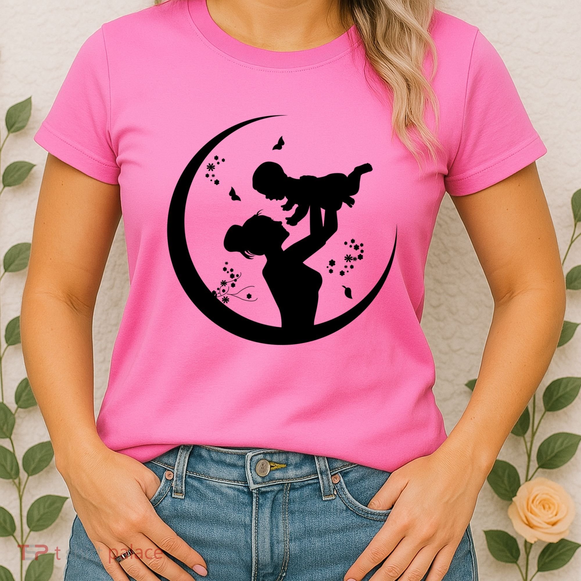 Mother's Day Moon Cute Gift Women's T-Shirt