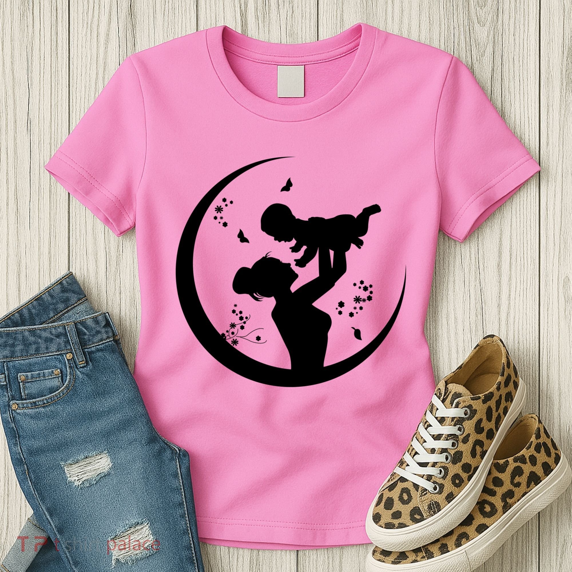 Mother's Day Moon Cute Gift Women's T-Shirt