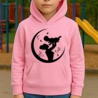 Mother's Day Moon Cute Gift Kids Hoodie thumb 2