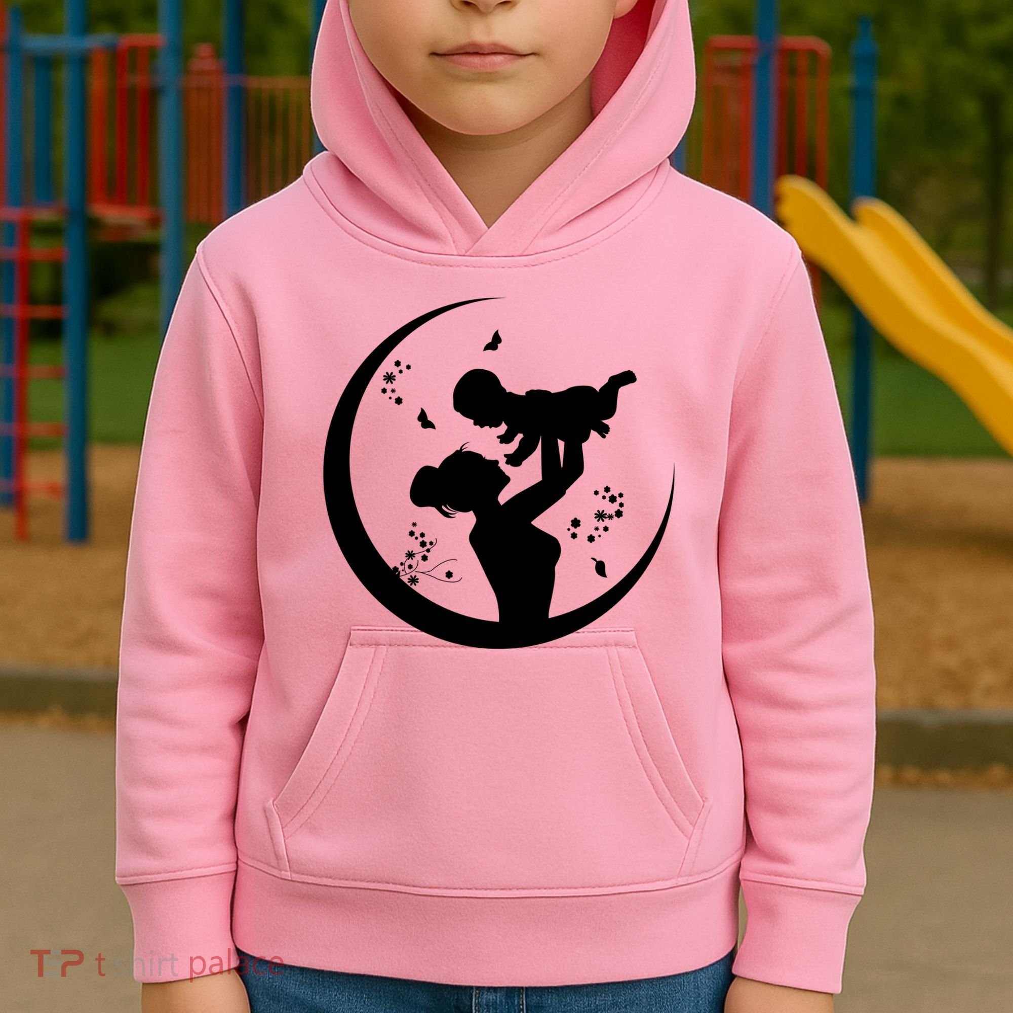 Mother's Day Moon Cute Gift Kids Hoodie