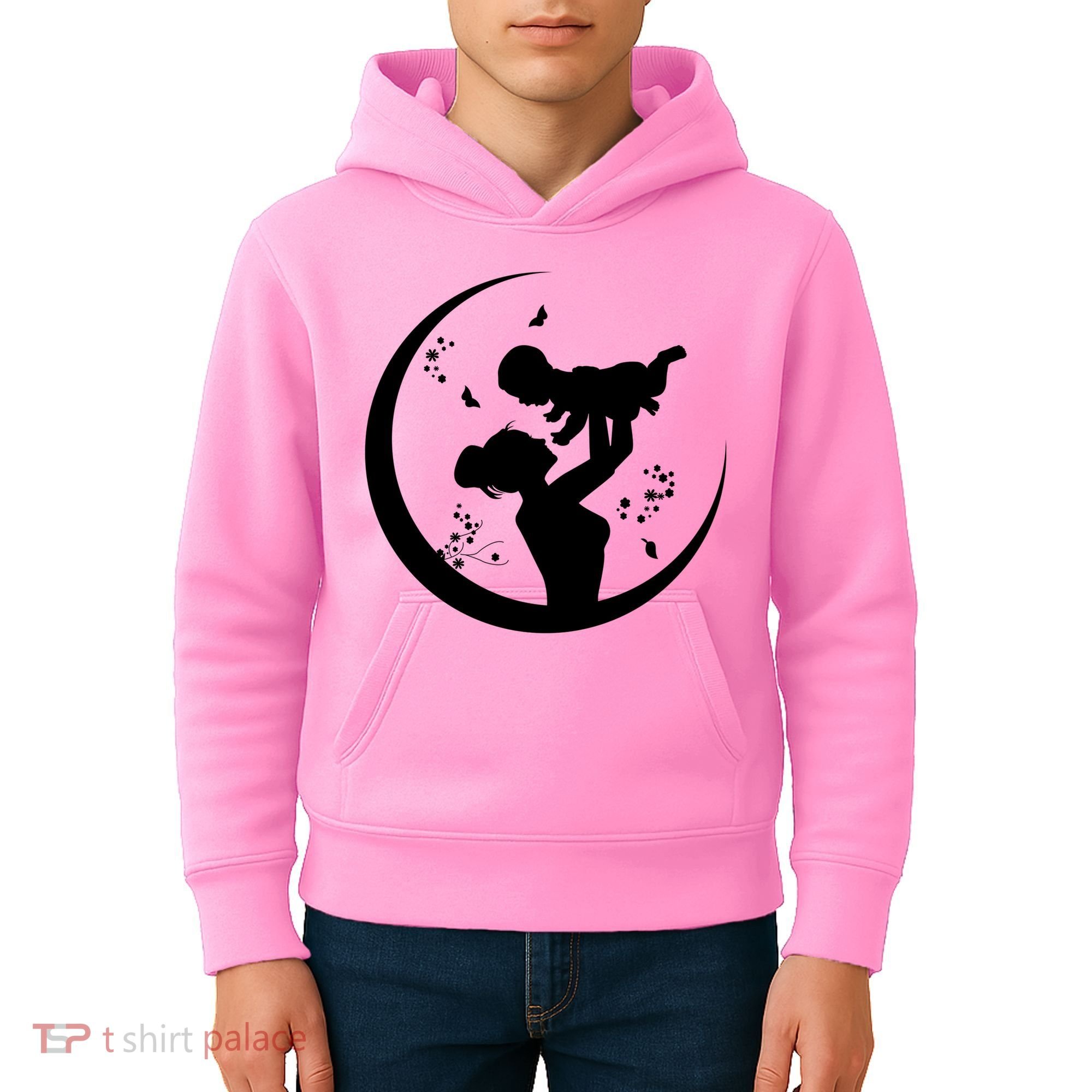 Mother's Day Moon Cute Gift Kids Hoodie