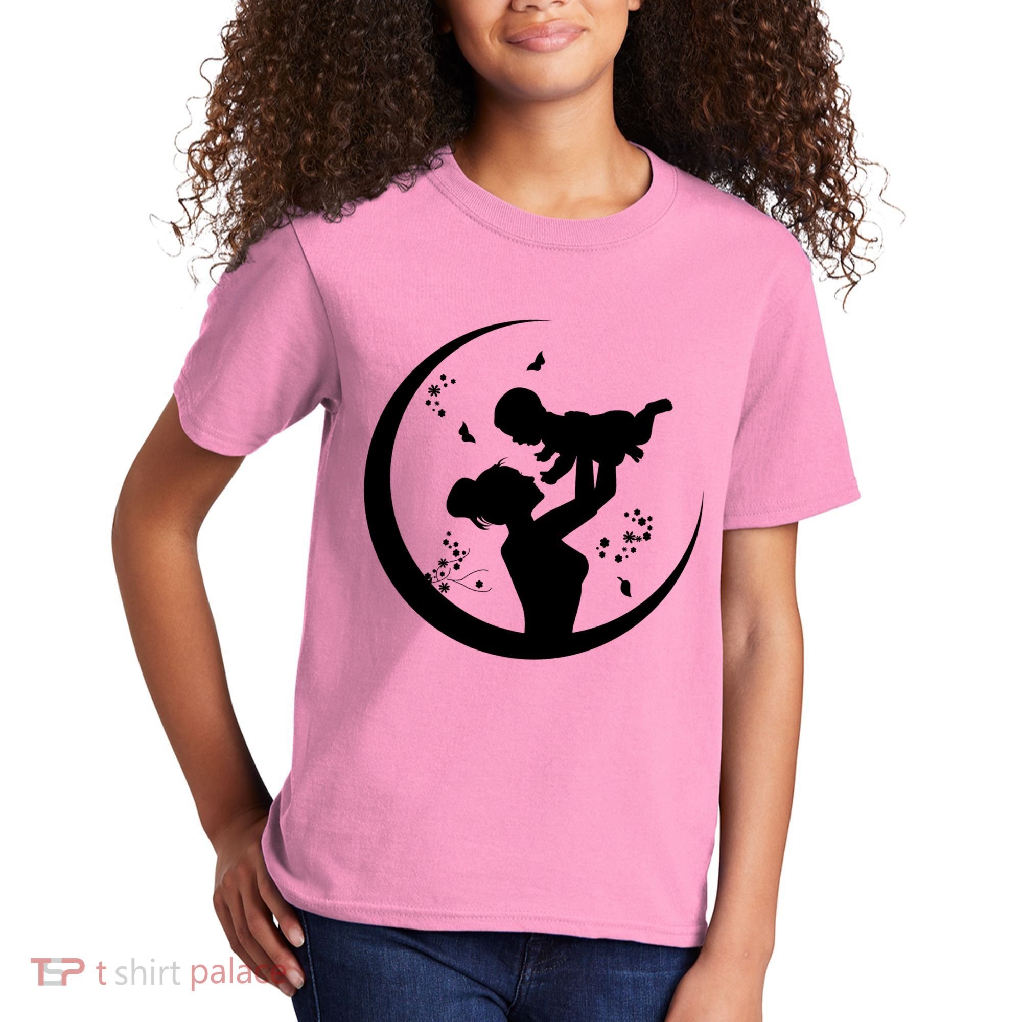 Mother's Day Moon Cute Gift Kids T-Shirt