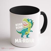 Ma-Roar Dinosaur Mom Quote Family Coffee Mug thumb 1