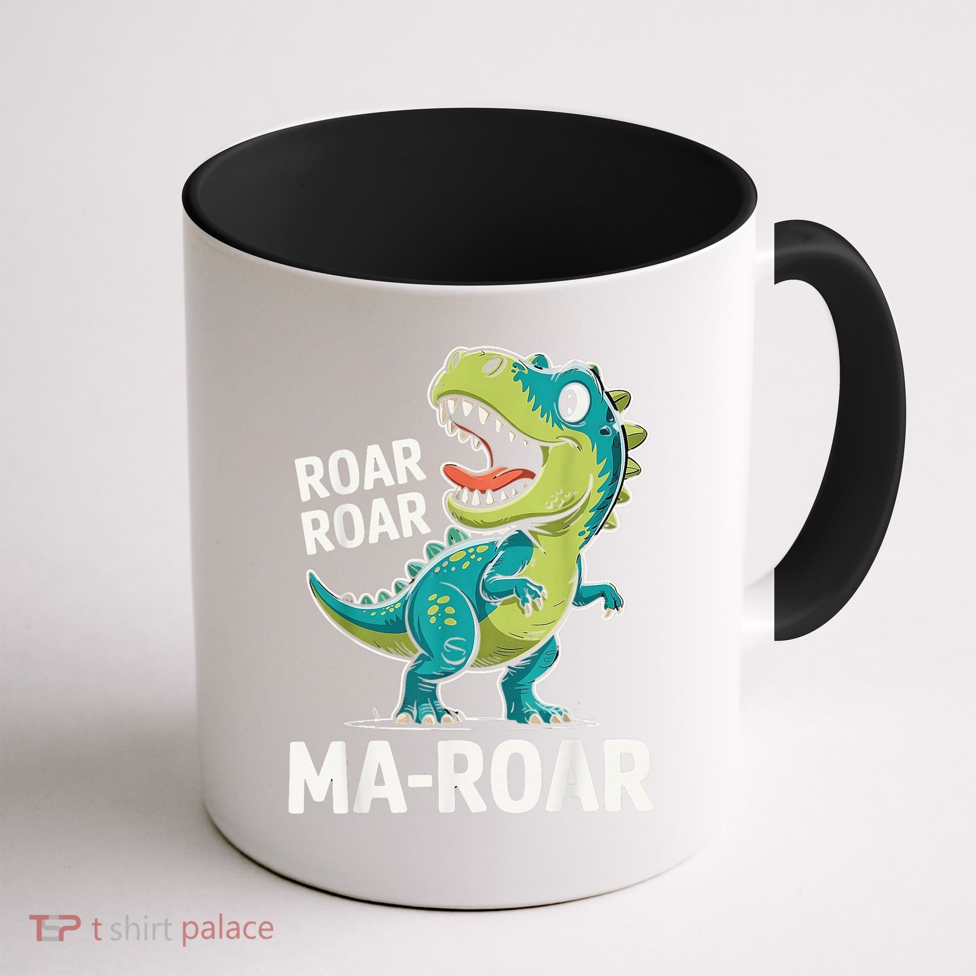 Ma-Roar Dinosaur Mom Quote Family Coffee Mug