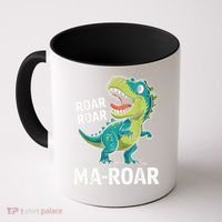 Ma-Roar Dinosaur Mom Quote Family Coffee Mug thumb 0
