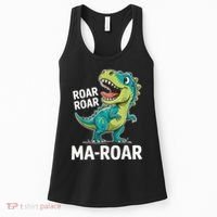 Ma-Roar Dinosaur Mom Quote Family Women's Tank Top thumb 0