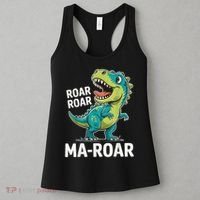 Ma-Roar Dinosaur Mom Quote Family Women's Tank Top thumb 3
