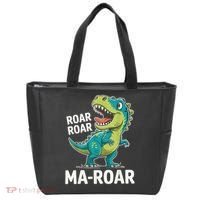 Ma-Roar Dinosaur Mom Quote Family Tote Bag thumb 0