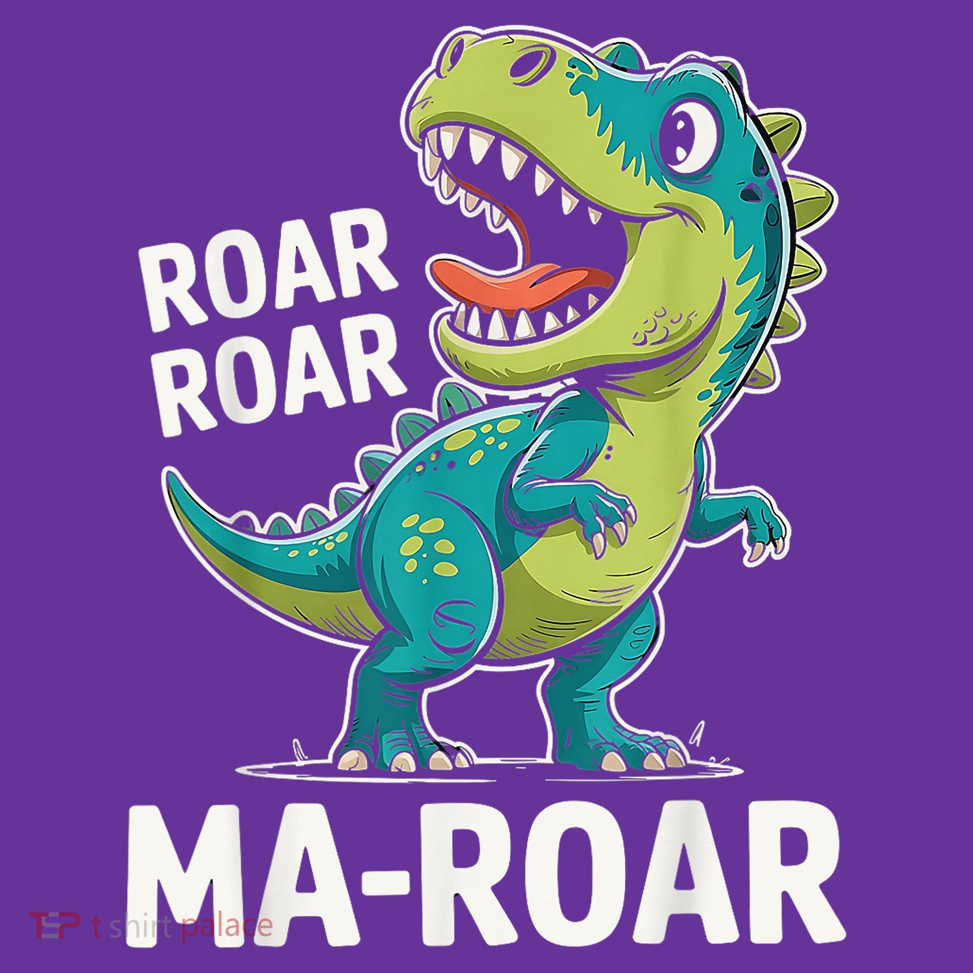Ma-Roar Dinosaur Mom Quote Family Long Sleeve Shirt